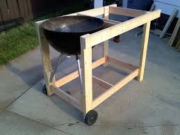 Home Brew Weber Performer The Bbq Brethren Forums Outdoor Bbq Kitchen Weber Grill Table Diy Grill Cart