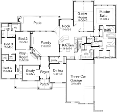 Great Single Story Floor Plan Add A Guest Room And Screen That Porch Done House Plans House Floor Plans Floor Plans