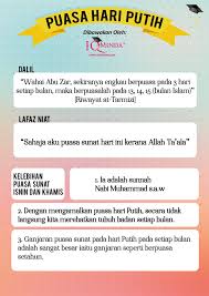 Keutamaan puasa sunat hari isnin dan hari khamis: Iq Minda Puasa Puasa Sunat 1 Puasa Hari Putih Maksud Hari Putih Ialah Tiga Hari Pertengahan Pada Setiap Bulandalam Kalendar Islam Iaitu 13 14 Dan 15 Hari Bulan Pada Hari Hari