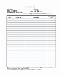 Construction Job Completion Sign Off Form New Work Log Template 7 Free Word Excel Pdf Documents Construction Jobs Sign Off Templates