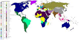 Most Common Language By Country Language Map Map Language