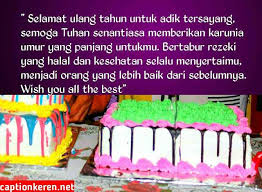 Ucapan ultah bahasa inggris biasa digunakan untuk ultah seorang sahabat. Kata Kata Ucapan Selamat Ulang Tahun Untuk Adik Laki Laki Bahasa Inggris