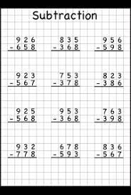 Here you'll find links to all of our subtraction worksheet pages. 3 Digit Borrow Subtraction Regrouping 5 Worksheets Free Printable Worksheets Worksheetfun