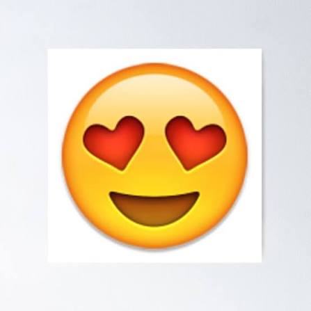 Heart Eyes Emoji" Art Print for Sale by nojams | Redbubble