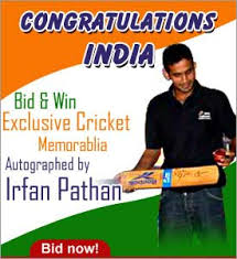 A few days back irfan pathan, who was once the backbone of the indian cricket team's bowling attack. Celebrate India S World Cup Victory Bid On Rare Cricket Memorabilia Autographed By Irfan Pathan