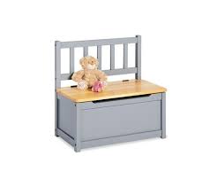 Rangement en palette petit meuble rangement fabrication meuble idée déco rangement rangement enfant banc de rangement mobilier de salon diy : Banc De Rangement Pour Enfants Fenna Gris Coffre A Jouets But