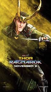 The rad, stylish, and extremely colorful aesthetic on display in the trailers, new costumes. Disney Loki Motion Poster Thor Ragnarok Facebook