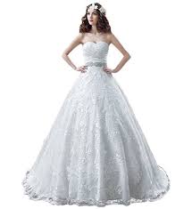 Kekehouse elegantes hochzeitskleid bodenlang a linie weiß 40. Hochzeitskleider Kristall Test Vergleich 2021 7 Beste Gurtel