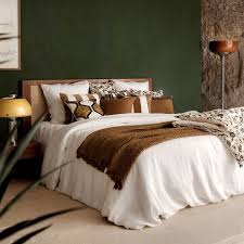 Housse de Couette à Carreaux en Satin de Coton CONCERTO