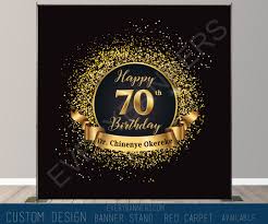 your design and signage solution at everybanners com birthday backdrop design birthday backdrop 70th birthday