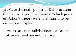 Capitalize the first word after a dash or colon: 36 State The Main Points Of Dalton S Atom Theory Using Your Own Words Ppt Download
