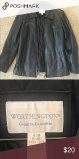 Worthington Leather Jacket Leather Jacket Jackets Worthington