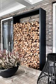 Eines Unserer Schonen Holzlager Aus Metall Hier In Der Trendigen Farbe Ral 7021 Schwarzgrau Lackiert Geeignet Fur Winter Garden Garden Design Wood Storage