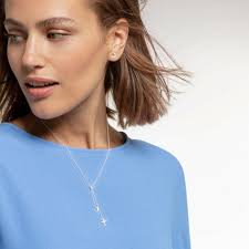 Thomas Sabo Rita Ora Moon & Stars Silver Y Necklace