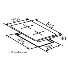 Ikea bietet eine vielzahl von rahmen. Pkm Eb Gk 2r Glaskeramik Kochfeld 2 Kochfelder Autark Mit Rahmen 23046 Online Shop Kochfeld Autark Domino