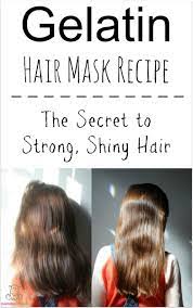Gelatin Hair Mask Recipe The Secret To Shiny Strong Hair Gelatin Hair Hair Mask Recipe Gelatin Hair Mask