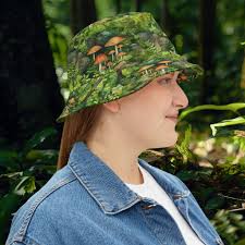 Bob vert Woodland Toadstool chapeau pour fan des bois chapeau de soleil  Cottagecore chapeau avec forêt chapeau bois adulte