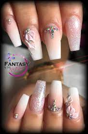 Magnifique Long Acrylic Nails Ombre Acrylic Nails Best Acrylic Nails