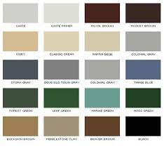 Gutter Color Chart Denver Roofing Siding Gutter Denver Co Gutter Color Gutter Colors Color Chart