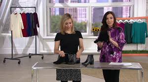 Clarks Leather Ankle Boots Chartli Lilac On Qvc
