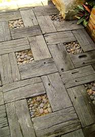 Take The Repurposed Path Less Traveled Concrete Pavers Backyard Unique Gardens