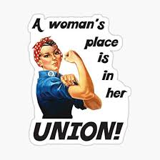 Pro Union Strong - Union Proud Rosie The Riveter Sticker - Sticker Graphic  - Auto, Wall, Laptop, Cell, Truck Sticker for Windows, Cars, Trucks
