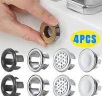 4/1Pcs Sink Overflow Ring Cover Replacement Bathroom Basin Trim Bath Round Plastic Sink Overflow Hole Covers Kitchen Accessories - AliExpress 13