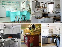 For an easy way to add those warm ~pops of color~ to your space without buying new pots and colanders, try using acrylic paint on small walls, or, for example, the tea towels. Before And After Kitchen Remodels On A Budget Hgtv