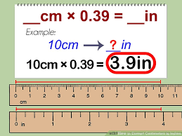 how to convert centimeters to inches with unit converter