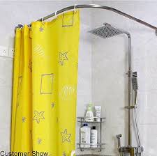 It's important to carefully consider which rod is best for you. Amazon Com Stretchable 304 Stainless L Shaped Bathroom Bathtub Corner Shower Curtain Rod L Shaped Bathroom Corner Shower Curtain Rod Curtain Room Divider Diy