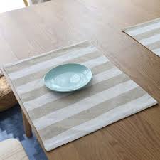 Pin By Evlikcocina On Please To Go Big Wide Stripes Placemats Dining Table Placemats Placemats Dining Table