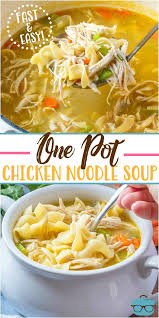 Easy One Pot Chicken Noodle Soup Recipe In 2020 Chicken Noodle Soup Homemade Chicken Soup Recipes Best Chicken Noodle Soup