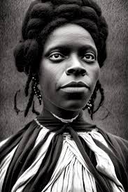 2 Portrait Lucy Terry Prince Dressed in Slave Costume · Creative Fabrica