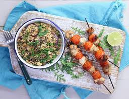 Maybe you would like to learn more about one of these? Grilled Lime Chicken Kebabs With Fluffy Cumin Couscous Abel Cole