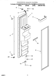 side by side refrigerator parts