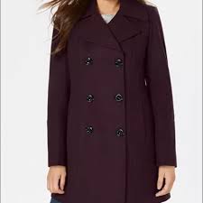 Anne klein double ted peacoat merlot nwot notched collar on closures at front. Anne Klein Jackets Coats Anne Klein Merlot Double Breasted Peacoat Poshmark