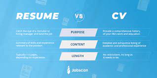 If you were writing your. Know The Differences Between A Resume And Cv Jobscan