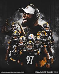 Mike Tomlin Minkah Fitzpatrick Devin Bush Stephon Tuitt Cam Heyward Tj Watt Joe Haden Bu In 2020 Pittsburgh Steelers Logo Pittsburg Steelers Pittsburgh Steelers