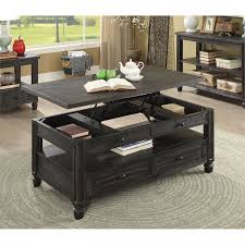 Choose from contactless same day delivery, drive up and more. Furniture Of America Shania Wood Lift Top Coffee Table In Antique Black Idf 4615bk C