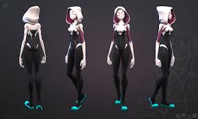 Spider Gwen Character Model Rocketbrian Spider Gwen Art Spider Gwen Spider Gwen Cosplay