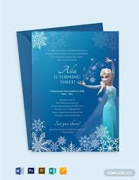 Design the perfect custom invitation card with canva's free invitation maker. 24 Frozen Birthday Invitation Templates Psd Ai Vector Eps Free Premium Templates