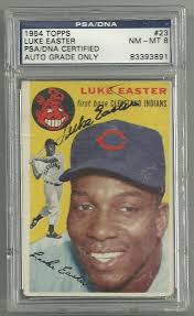 Luke Easter Signed 1954 Topps Baseball Card