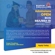 Boston International College - Admissions Open For Bba | Bba-Bi | Bcis(It)  𝐇𝐨𝐰 𝐭𝐨 𝐚𝐩𝐩𝐥𝐲? Apply Online Submitting All Educational Documents  Through This Link: Http://Admissions.bostoncollege.edu.np/ Why Boston? ✓  Advanced Management ...