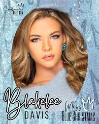 Our new poster design! Sign up today and join us at Miss Blue Christmas!