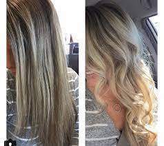 Blonde Highlights And Balyage Before And After With Olaplex For Protection Balayage Hair Hair Hacks Hair Makeup