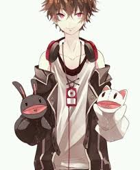 This black haired anime boy is a demon butler of the phantomhive household. Anime Boy Brown Hair Red Eyes Headphones Puppet Anime Anime Characters Anime Guys