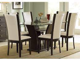 7pc Glass Top Dining Table Set Espresso Daisy Daisy 7 Piece Glass Top Dining Table S Espresso Dining Tables Dining Room Furniture Sets Glass Top Dining Table