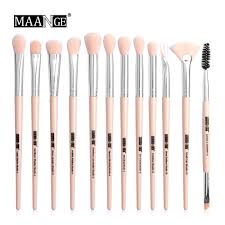 From middle english manjewe, manjeue, from old french manjue, derived from mangier (to eat) (modern french manger (to eat)), from latin manducare. Maange Pro Makeup Brushes Set 12 Pcs Face Eye Make Up Brush Tool Eye Shadow Blending Eyeliner Eyelash Eyebrow Brushes For Makeup Buy Cheap In An Online Store With Delivery Price