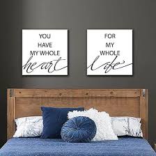 Camera, camera da letto nf sostantivo femminile: Quadretti Con Scritte 2 Quadri Che Compongono Una Frase D Amore Inglese
