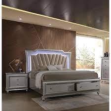 Give your bed a much needed update with a brand new bed frame and mattress from b&m stores. Champagne Finish Storage Queen Bedroom Set 5pcs Acme Furniture 27230q Kaitlyn Walmart Com Walmart Com